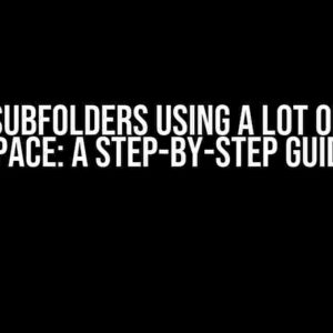 Find Subfolders Using a Lot of Disk Space: A Step-by-Step Guide